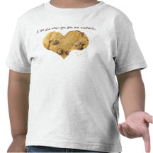 Eu gosto de você quando você me dá biscoitos… camiseta