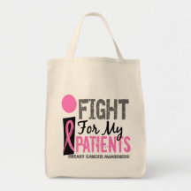 Eu luto por meu cancro da mama dos pacientes bolsas de lona