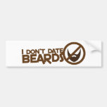 Eu não dato barbas adesivos