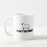 Eu não posso ver carneiros! caneca