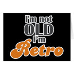 Eu não sou idoso, mim sou 50th engraçado retro do  cartoes