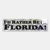 Eu preferencialmente estaria em Florida - autocola Adesivos