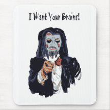 Eu quero seu zombi do cérebro mouse pads