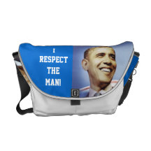 EU RESPEITO o saco de BARACK OBAMA Bolsa Mensageiro