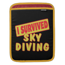 EU SOBREVIVI A SKYDIVING BOLSAS PARA iPad