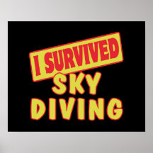 EU SOBREVIVI A SKYDIVING IMPRESSÃO