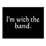 Eu sou com o texto branco da banda somente cartões postais