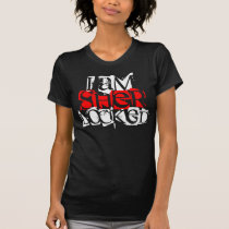 EU SOU SHER FECHADO t - shirts