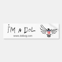 Eu sou um pára-choque de DOL Adesivo