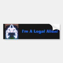 Eu sou uma alienígena legal! adesivos