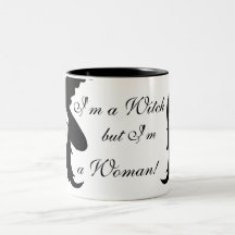Eu sou uma bruxa mas eu sou um Woman_mug Canecas