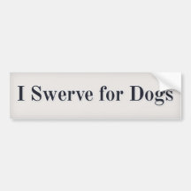 Eu swerve para cães adesivo