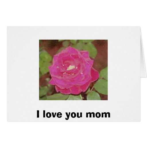 Eu te amo mamã cartoes