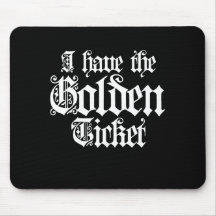 EU TENHO o t-shirt DOURADO do BILHETE (2) Mousepad