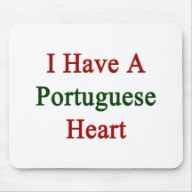 Eu tenho um coração português mouse pads