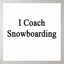 Eu treino a snowboarding posteres