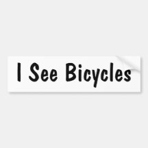 Eu ver bicicletas adesivo