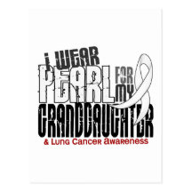 Eu visto a pérola para meu câncer pulmonar da neta cartão postal