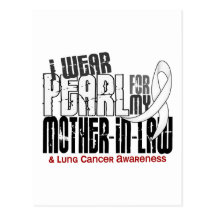 Eu visto a pérola para meu câncer pulmonar da sogr cartões postais