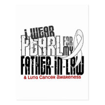 Eu visto a pérola para meu câncer pulmonar do sogr cartoes postais