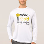 Eu visto o ouro para minha filha (a flor) camisetas