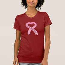 Eu visto o rosa para minhas senhoras T-Shi da fita T-shirt