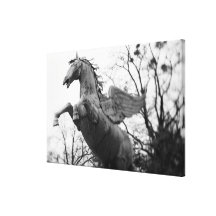 Europa, Áustria, Salzburg. Estátua voada do cavalo Impressão De Canvas Esticada