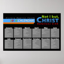 eventos do calendário poster