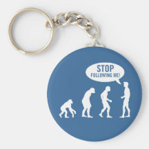 evolução - pare de seguir-me! chaveiro