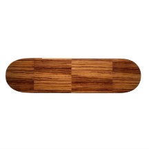 Executivo do Woodgrain do Zebrawood do falso Skate