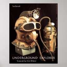 Explorador subterrâneo posters