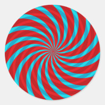 Explosão patriótica do Twirl Adesivos Em Formato Redondos