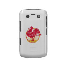 Exultação do galo novo do galo retro capa blackberry Case-Mate