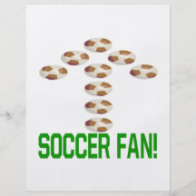 Fã de futebol panfletos personalizados