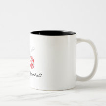 faça como um átomo e uma separação caneca