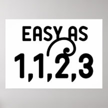 Fácil como 1,1,2,3 impressão