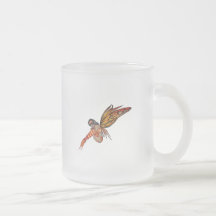 Fada alaranjada 6 da borboleta do duende do monarc caneca