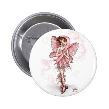 Fada cor-de-rosa da fita boton