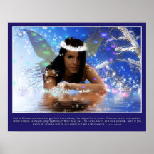 Fada do gelo - fada da Neve-Gelo-Natureza Poster
