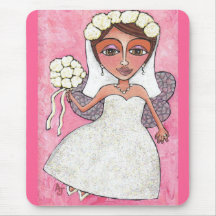 Fada & rosas nupciais - mousepad