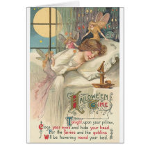 Fadas do Dia das Bruxas do vintage Cartoes