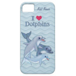 Família do golfinho de IiHeart - personalize iPhone 5 Capas