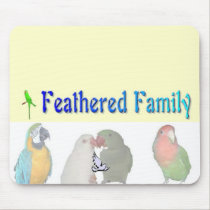 Família emplumada MousePad tapetes para ratos