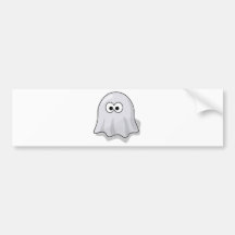 Fantasma engraçado adesivo