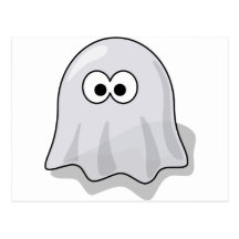 Fantasma engraçado cartao postal