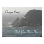 Farol da costa de Oregon Cartoes Postais