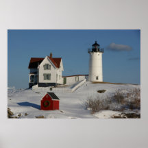 Farol de Maine Poster