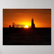 Farol grande do abrigo posteres