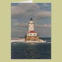 Farol Notecards do Lago Michigan postais