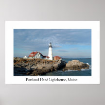 Farol principal de Portland, Maine (2) Posters